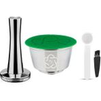 Pengfushop4 Koyu Gri Tarzı Icafilasbrand Yükseltme Sürümü Beş Yapraklı Dolce Gusto Filtre Için Yeniden Kullanılabilir Kahve Kapsülü Daha Fazla Krem Kahve Doldurulabilir Maker Pods (Yurt Dışından) - Kahve Eşyaları