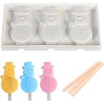 Pengfushop4 Kumral Tarzı Silikon Dondurma Kalıpları Buz Pop Magnum Silikon Kalıp Palet Dondurucu Mutfak Aletleri Için Çubuklarla Karikatür Formları ile Popsicle Kalıp (Yurt Dışından) - Dondurma Aracı