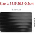 Pengfushop4 L 35.5X20.5X0.2CM Stili Hızlı Buz Çözme Tepsisi Çözülme Dondurulmuş Gıda Meyve Et Buz Çözme Kurulu Plaka Alüminyum Buz Çözme Tepsisi Mutfak Gadget Aracı Üç Boyutlu (Yurt Dışından) - Et ve Kümes Hayvanları Araçları - Renkli