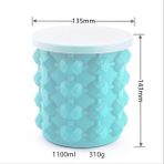 Pengfushop4 L Tarzı Silikon Buz Küpü Yapıcı Taşınabilir Kova Şarap Buz Soğutucu Bira Dolabı Yerden Tasarruflu Mutfak Aletleri Dondurma Içme (Yurt Dışından) - Dondurma Aracı - Renkli