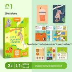 Pengfushop4 L1-Çıkartma Stili Mideer Bebek Dıy Oyuncaklar Sticler Origami Kağıt Kesim 3y+ Adım 3D El Yapımı Geometrik Düşünme Çocuklar Klasik Oyuncak Set (Yurt Dışından)