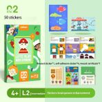 Pengfushop4 L2-Çıkartma Stili Mideer Bebek Dıy Oyuncaklar Sticler Origami Kağıt Kesim 3y+ Adım 3D El Yapımı Geometrik Düşünme Çocuklar Klasik Oyuncak Set (Yurt Dışından)