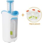 Pengfushop4 Mavi Stil Çocuklar Manuel Sıkacağı Sıkmak Gıda Istasyonu Ev Yapımı Bebek Maması Dağıtıcı Çantalar Gıda Makinesi Depolama Paketleme Makinesi Suyu Paketi Torbalar (Yurt Dışından) - Manuel kıyma makinesi - Renkli