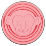 Pengfushop4 Maymun - Pembe Stil Me.fam Yeni Sevimli Karikatür Hayvan Paslanmaz Çelik Silikon Pe Kapaklı Katlanır Bardak Açık Katlanabilir Seyahat Çocuk Su Bardağı (Yurt Dışından) - Kahve Eşyaları