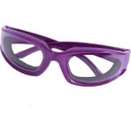 Pengfushop4 Mor Cam Tarzı Sis Yok Gözyaşı Yok Soğan Gözlüğü Sünger Tasarım Rahat Sebze Kesici Soğan Koruyucu Göz Yırtılmaz Gözlük Mutfak Aleti (Yurt Dışından) - Sebze kesme parmak koruyucusu