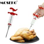 Pengfushop4 Moseko Barbekü Et Şırınga Marine Enjektör Kümes Hayvanları Hindi Tavuk Lezzet Şırınga Pişirme Sos Enjeksiyon Aracı Mutfak Aksesuarları (Yurt Dışından) - Et ve Kümes Hayvanları Araçları - Renkli