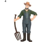 Pengfushop4 No.4 Tarzı Işçi Çiftçi Aksiyon Figürü Pvc Insanlar Modeli Simülasyon Heykelcik Kalıp Dekor Manzara Dıy Aksesuarları Oyuncaklar Çocuklar Için Çocuklar Hediye (Yurt Dışından)