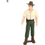 Pengfushop4 No.6 Tarzı Işçi Çiftçi Aksiyon Figürü Pvc Insanlar Modeli Simülasyon Heykelcik Kalıp Dekor Manzara Dıy Aksesuarları Oyuncaklar Çocuklar Için Çocuklar Hediye (Yurt Dışından)