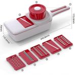 Pengfushop4 Ordu Yeşili Tarzı 9 Bir Sebze Kesici, Yıkama Havzası ile Ev Patates Parçalayıcı Turp Dilimleme Paslanmaz Çelik Parçalayıcı Rende (Yurt Dışından) - Meyve ve sebze araçları - Renkli