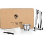 Pengfushop4 Ordu Yeşili Tarzı Nespresso Için Icafilas Yeniden Kullanılabilir Kahve Kapsülü Paslanmaz Çelik Doldurulabilir Filtreler Espresso Fincan Fit Inissia & Pixie Kahve Makinesi (Yurt Dışından) - Kahve Eşyaları