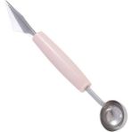 Pengfushop4 Pembe Tarzı Mutfak Aksesuarı Çift Kafalı Paslanmaz Çelik Oyma Bıçağı Meyve Karpuz Dondurma Baller Kaşığı Ev Mutfak Aletleri (Yurt Dışından) - Meyve ve sebze araçları - Renkli