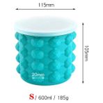 Pengfushop4 S 600ML Stili Silikon Ice Cube Maker Ice Cube Kalıp Kapaklı Tepsi Taşınabilir Kova Şarap Buz Soğutucu Bira Dolabı Mutfak Partisi Içecek Viski (Yurt Dışından) - Dondurma Aracı - Renkli
