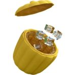 Pengfushop4 Sarı Stil Silikon Buz Küpü Makinesi Taşınabilir Kova Şarap Buz Soğutucu Bira Dolabı Yerden Tasarruflu Mutfak Gereçleri Içme Viski Dondurma (Yurt Dışından) - Dondurma Aracı