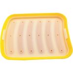 Pengfushop4 Sarı Stil Sosis Makinesi Kalıp 6 Izgaralar Silikon Dıy Jambon Hot Dog Kapaklı Kalıp Yapma Mutfak Ev Sosis Kek Pişirme Araçları Kalıpları (Yurt Dışından) - Et ve Kümes Hayvanları Araçları - Renkli
