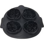 Pengfushop4 Siyah Stil 16X15.5X3.5CM 4 Izgaralar Silikon Kek Kalıbı Beyin Modelleme Buz Küpü Tepsisi Komik Çikolata Kalıp Dıy Maker Mum Jel Soğutma Yapma Kalıp Aracı (Yurt Dışından) - Dondurma Aracı - Renkli