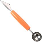 Pengfushop4 Turuncu Tarzı Mutfak Aksesuarı Çift Kafalı Paslanmaz Çelik Oyma Bıçağı Meyve Karpuz Dondurma Baller Kaşığı Ev Mutfak Aletleri (Yurt Dışından) - Meyve ve sebze araçları - Renkli