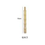 Pengfushop4 Turuncu Tarzı Saf Bakır Çay Bıçağı Bambu Kapaklı Pürüzsüz Yuvarlak Dao Sifang Denetleyicisi Seçilen Çay 6 Beyefendi Aksesuarları Andralyn Çanta Mağazası (Yurt Dışından) - Renkli - çay seti