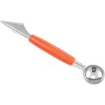 Pengfushop4 Turuncu Tarzı Sıcak Satış Çift Kafalı Paslanmaz Çelik Oyma Bıçağı Meyve Karpuz Dondurma Baller Kaşık Kaşık Ev Mutfak Gadget'ı (Yurt Dışından) - Dondurma Aracı - Renkli
