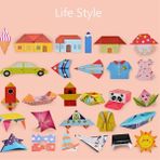 Pengfushop4 Yaşam Tarzı Tarzı Ldren Origami Kağıt Kitap Hayvan Desen 3D Bulmaca Dıy Katlanır Oyuncak Çocuklar El Yapımı Anaokulu Sanat ve El Sanatları Oyuncaklar (Yurt Dışından)