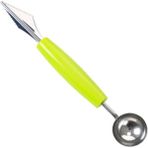 Pengfushop4 Yeşil Stil Mutfak Aksesuarı Çift Kafalı Paslanmaz Çelik Oyma Bıçağı Meyve Karpuz Dondurma Baller Kaşığı Ev Mutfak Aletleri (Yurt Dışından) - Meyve ve sebze araçları - Renkli