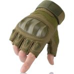 Pengfushop5 A18-PARMAKSIZ Yeşil Stil S Beden Dokunmatik Ekran Pu Deri Motosiklet Eldivenleri Motokros Koruyucu Dişli Motosiklet Yarışı Sert Knuckle Tam Parmak Eldiven Erkek Kadın (Yurt Dışından) - Motosiklet İçin Eldiven