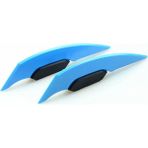 Pengfushop5 Gök Mavisi Tarzı 1 Çift Evrensel Motosiklet Kanatçık Aerodinamik Rüzgarlık Kanat Yapıştırıcı ile Motosiklet Dekorasyon Çıkartması Motosiklet Scooter Için (Yurt Dışından)