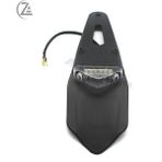 Pengfushop5 Kırmızı W Sinyal Işığı Stili Acz Motosiklet Arka Çamurluk Plaka Braketi Tutucu Enduro Off-Road Bisiklet Için 12V LED Arka Lambası Fren Lambası Evrensel (Yurt Dışından)