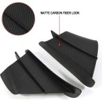 Pengfushop5 Mat Karbon Görünümlü Stil Motosiklet Kanatçık Aerodinamik Kanat Kiti Yamaha Suzuki Kawasaki Honda H2H2R Scooter Için Spoiler (Yurt Dışından)