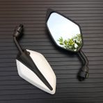 Pengfushop5 No.1 Tarzı Evrensel Motosiklet Aynaları Honda Suzuki Yamaha Kawasaki Scooter Ducati Için Motosiklet Dikiz Yan Aynaları (Yurt Dışından) - Motosiklet Dikiz Aynası