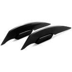 Pengfushop5 Siyah Stil 1 Çift Evrensel Motosiklet Kanatçık Aerodinamik Rüzgarlık Kanat Yapıştırıcı ile Motosiklet Dekorasyon Çıkartması Motosiklet Scooter Için (Yurt Dışından)