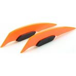 Pengfushop5 Turuncu Tarzı 1 Çift Evrensel Motosiklet Kanatçık Aerodinamik Rüzgarlık Kanat Yapıştırıcı ile Motosiklet Dekorasyon Çıkartması Motosiklet Scooter Için (Yurt Dışından)