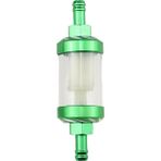 Pengfushop5 Yeşil 1 Adet Tarzı Motosiklet Benzinli Gaz Benzinli Yağ Yakıt Filtresi Atv Kir Pit Bike Off-Road Araçlar Alüminyum Alaşımlı C Moto Evrensel 8mm (Yurt Dışından)