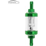 Pengfushop5 Yeşil Stil 8mm C Alüminyum Alaşımlı Cam Motosiklet Gaz Yakıt Benzinli Yağ Filtresi Moto Aksesuarları Atv Dirt Pit Bike Motocross Için (Yurt Dışından)