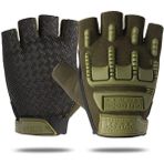 Pengfushop5 Yeşil Stil M Beden Açık Yarım Parmak Yaz Erkek Motosiklet Eldivenleri Anti Ordu Bisiklet Savaş Sürme Antiskid Parmaksız Askeri Taktik Eldiven (Yurt Dışından) - Motosiklet İçin Eldiven