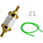 Pengfushop5 Yeşil Stil Scl Motos Motosiklet 8mm Benzinli Akaryakıt Yağ Filtresi Benzin Hat Içi Filtre Yakıt Hortumu Boru Tüpü Moto Scooter Için Klipsli Kir Bisiklet (Yurt Dışından)