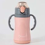 Penguen 3048 280 ml Pembe Çelik Çift Katlı Biberon Termos