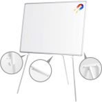 Penguen 90 cm x 120 cm Teleskopik Ayaklı Manyetik Yazı Tahtası Beyaz