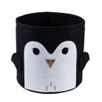 Penguen Desenli Keçe Kutu 25*25 cm Siyah