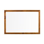 Penguen Doğal Ahşap Çerçeve Duvara Monte Laminat 45 x 70 cm Beyaz Yazı Tahtası