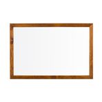 Penguen Doğal Ahşap Çerçeve Duvara Monte Laminat 45 x 90 cm Beyaz Yazı Tahtası