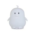 Penguen Müzik Lamba Oyuncu USB Karikatür Silikon Rgb Çocuklar Çocuklar Için LED Gece Işık Bebek Hediye | LED Gece Işıkları - Gri