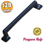 Penguen Siyah Metal 128 Mm-12.8 Cm Mobilya Cekmece Mutfak Dolabi Dolap Kapak Kulplari Kulbu Kulpu