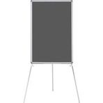 Penguen Teleskopik Ayaklı Gri Kumaşlı 60x90 cm Pano