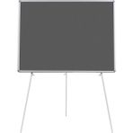 Penguen Teleskopik Ayaklı Gri Kumaşlı 90x120 cm Pano