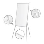 Penguen Teleskopik Ayaklı Laminat 65 x 100 cm Beyaz Yazı Tahtası