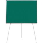 Penguen Teleskopik Ayaklı Yeşil Kumaşlı 90x120 cm Pano