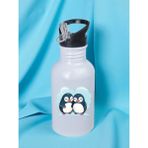 Penguenler Baskılı Matara Suluk 600 ml - Sporcu Suluğu, Büyük Suluk, Spor Matara, Sporcu Sulukları