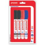 Penmark Beyaz Tahta Kalem Seti 4'lü Ergonomik Tasarım ile Hızlı Kuruyan Mürekkep