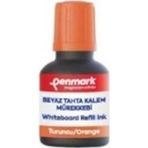 penmark BEYAZ TAHTA KALEMİ MÜREKKEBİ 30 ML TURUNCU