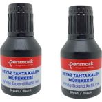 Penmark Beyaz Tahta Kalemi Mürekkebi 30ML Siyah ( Ikili) - Tahta Kalem Mürekkebi - Gramaj